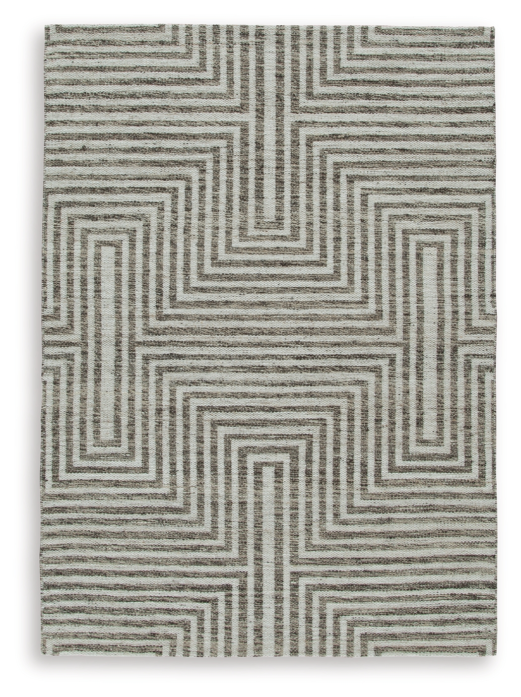 Jossen - 5' x 7' Rug - Ivory / Gray