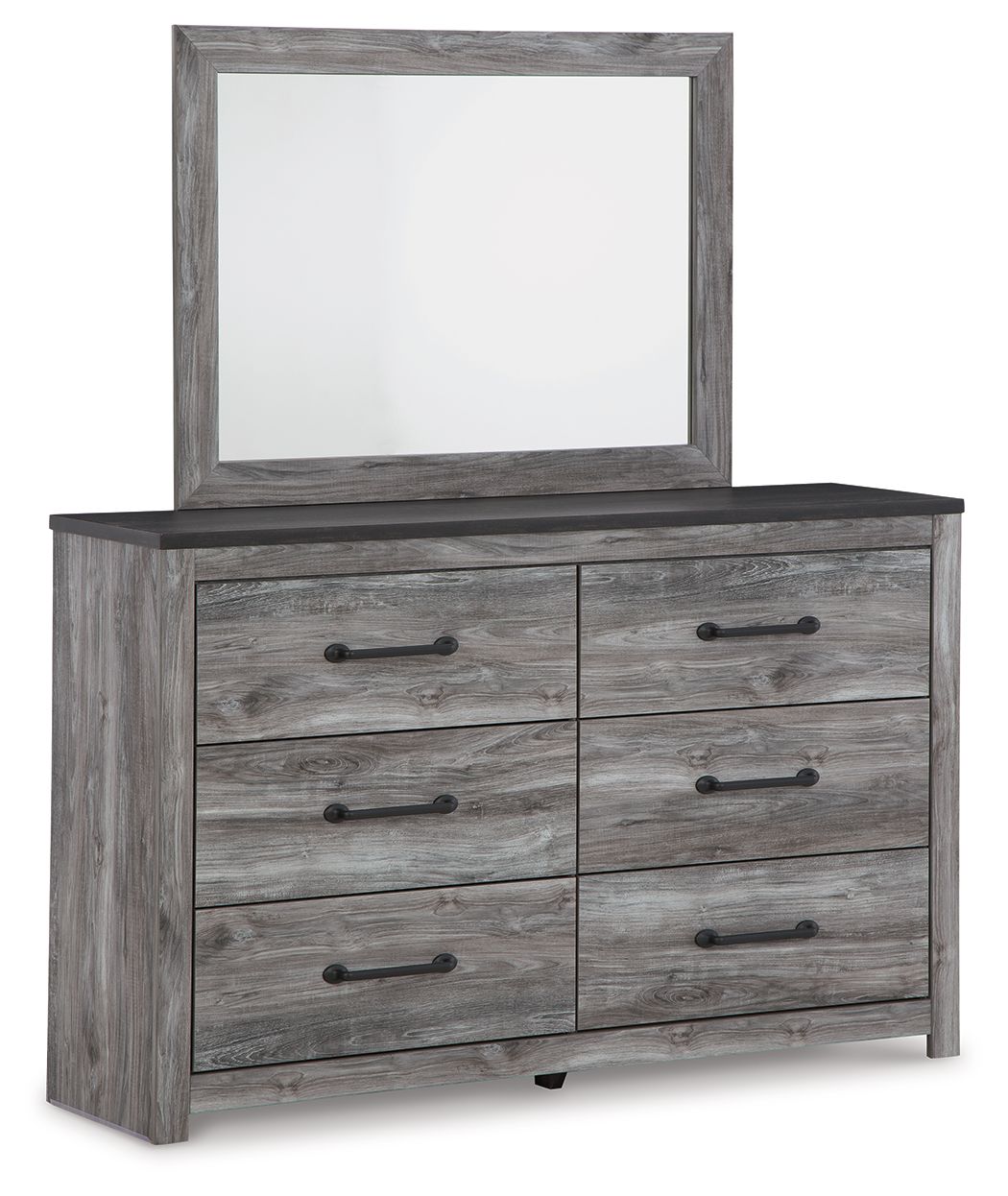 Bronyan - Dresser And Mirror - Dark Gray