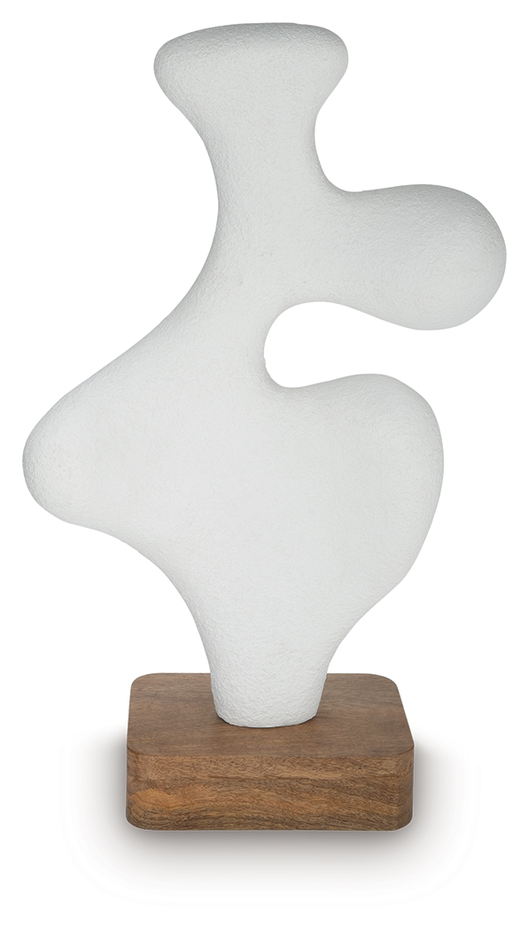 Lavarsen - Sculpture - 25.75" - White / Brown