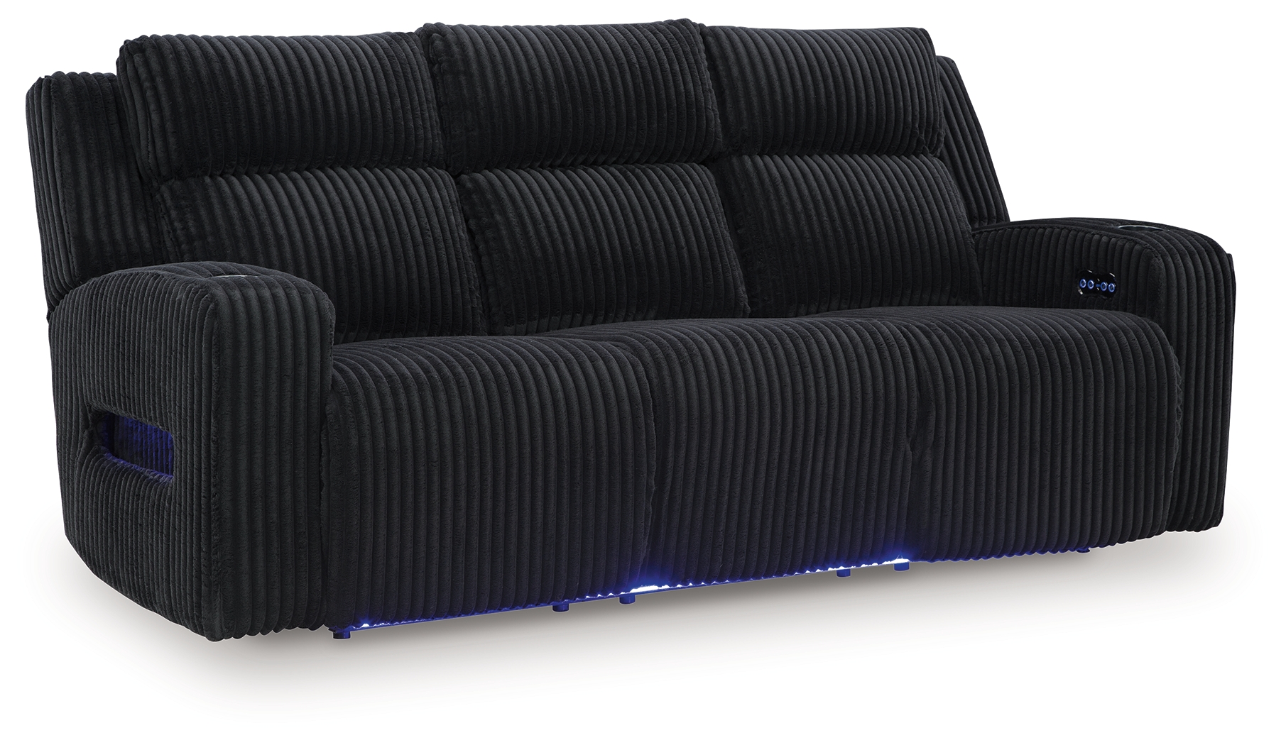 Forest Lake - Power Reclining Sofa With Adj Headrest - Black