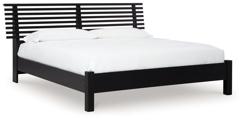 Danziar - Slat Panel Bed With Low Footboard