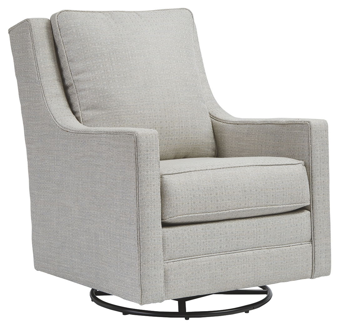 Kambria - Swivel Glider Accent Chair - Frost