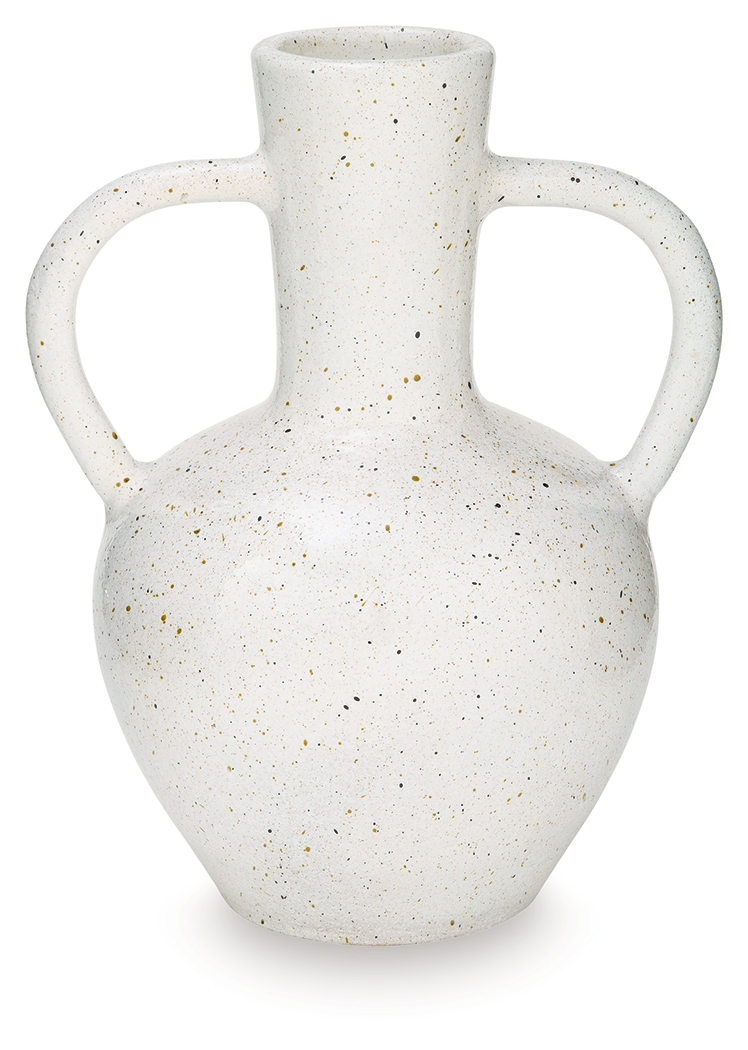 Dallinworth - Vase - 15.75" - White / Black