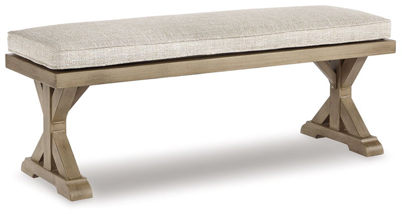 Beachcroft - Bench with Cushion - Beige