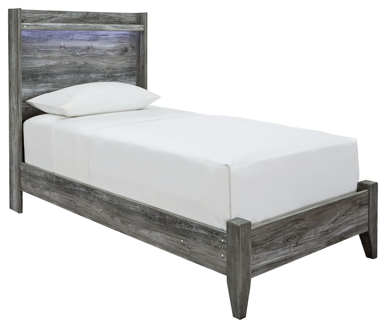 Baystorm - Twin Panel Bed - Gray