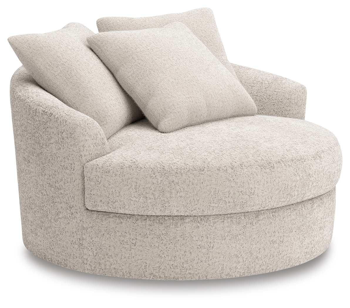 Cuddle Plush - Oversized Swivel Accent Chair - Arctic