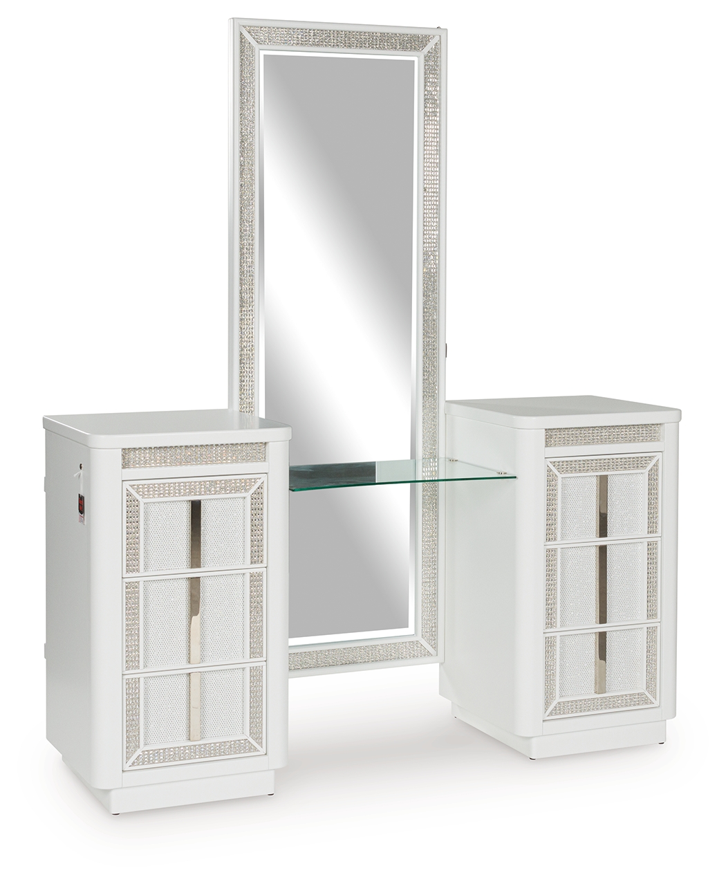 Chalanna - Vanity With Mirror - White