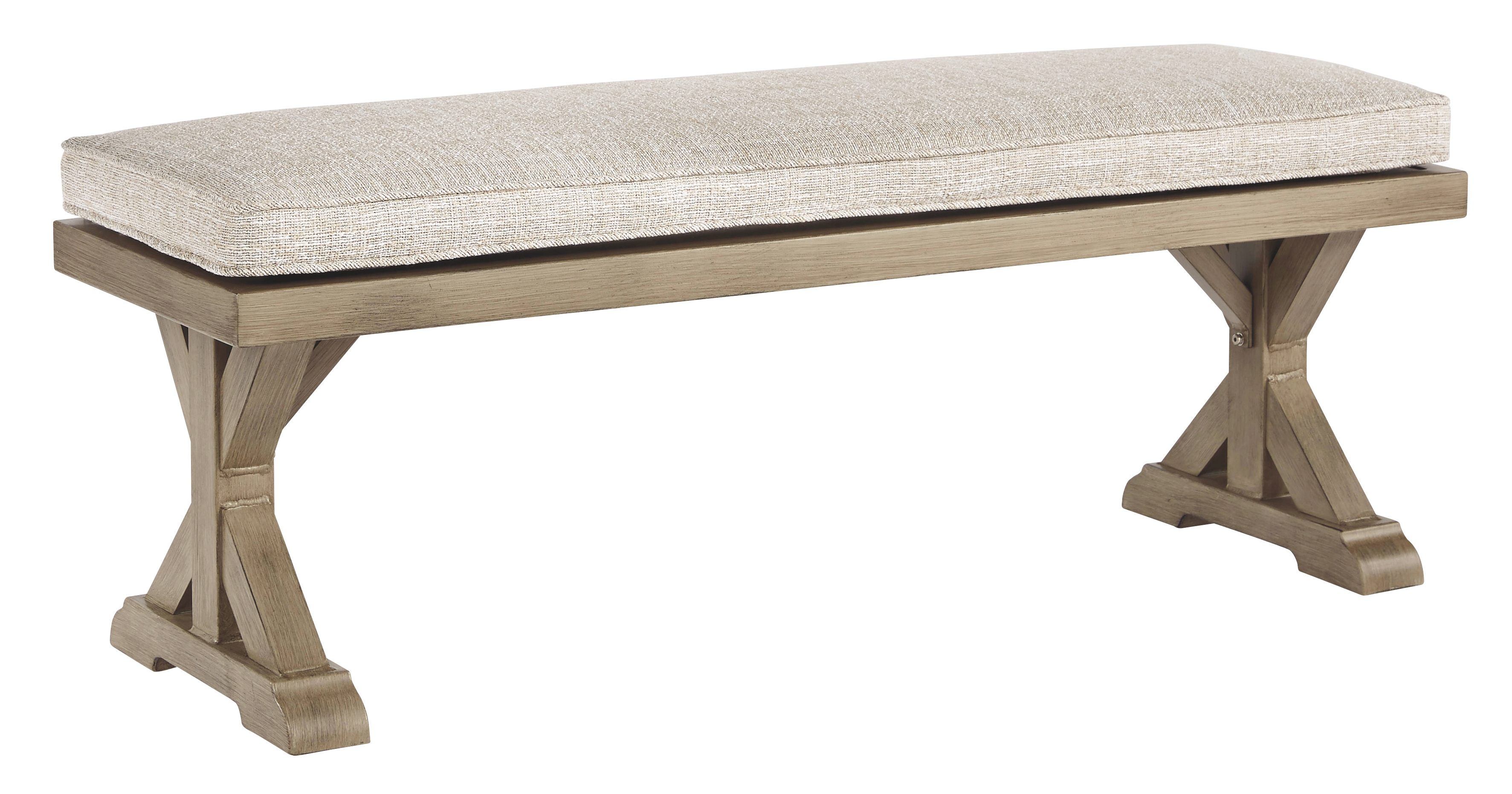Beachcroft - Bench with Cushion - Beige