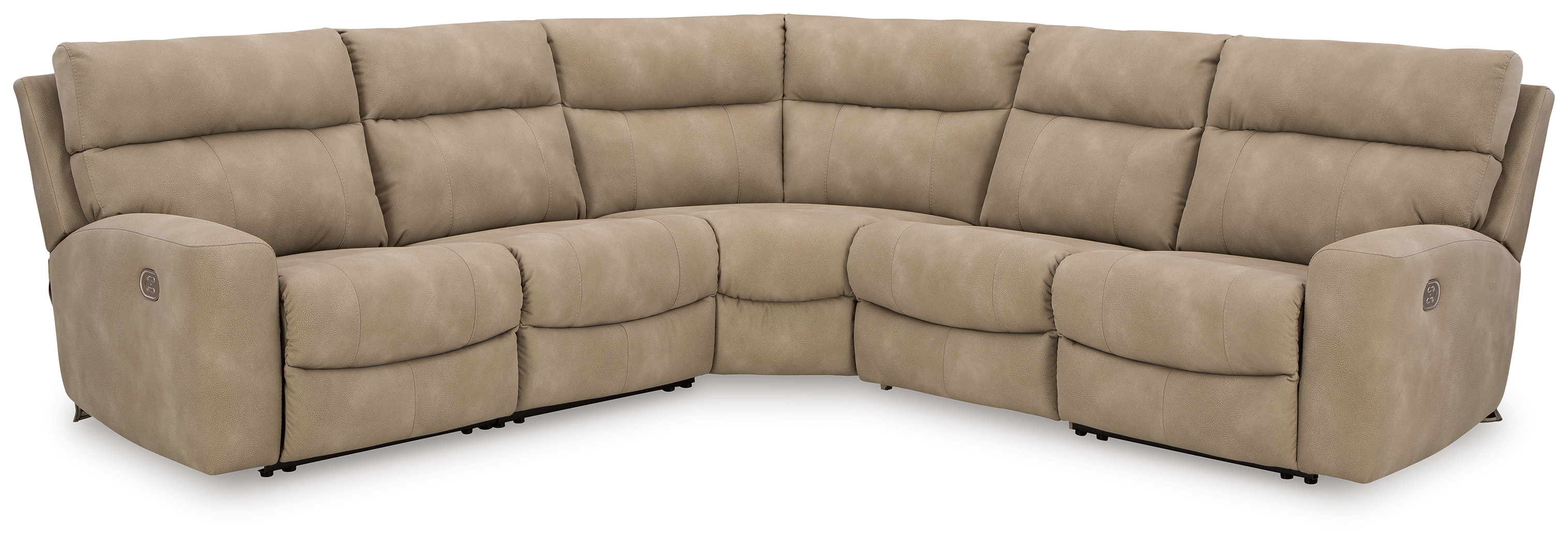 Next-Gen Durapella - 5-Piece Power Reclining Sectional - Sand
