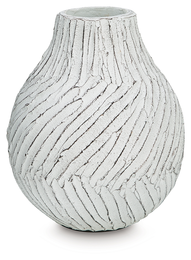 Shelvie - Vase - 10" - Distressed White