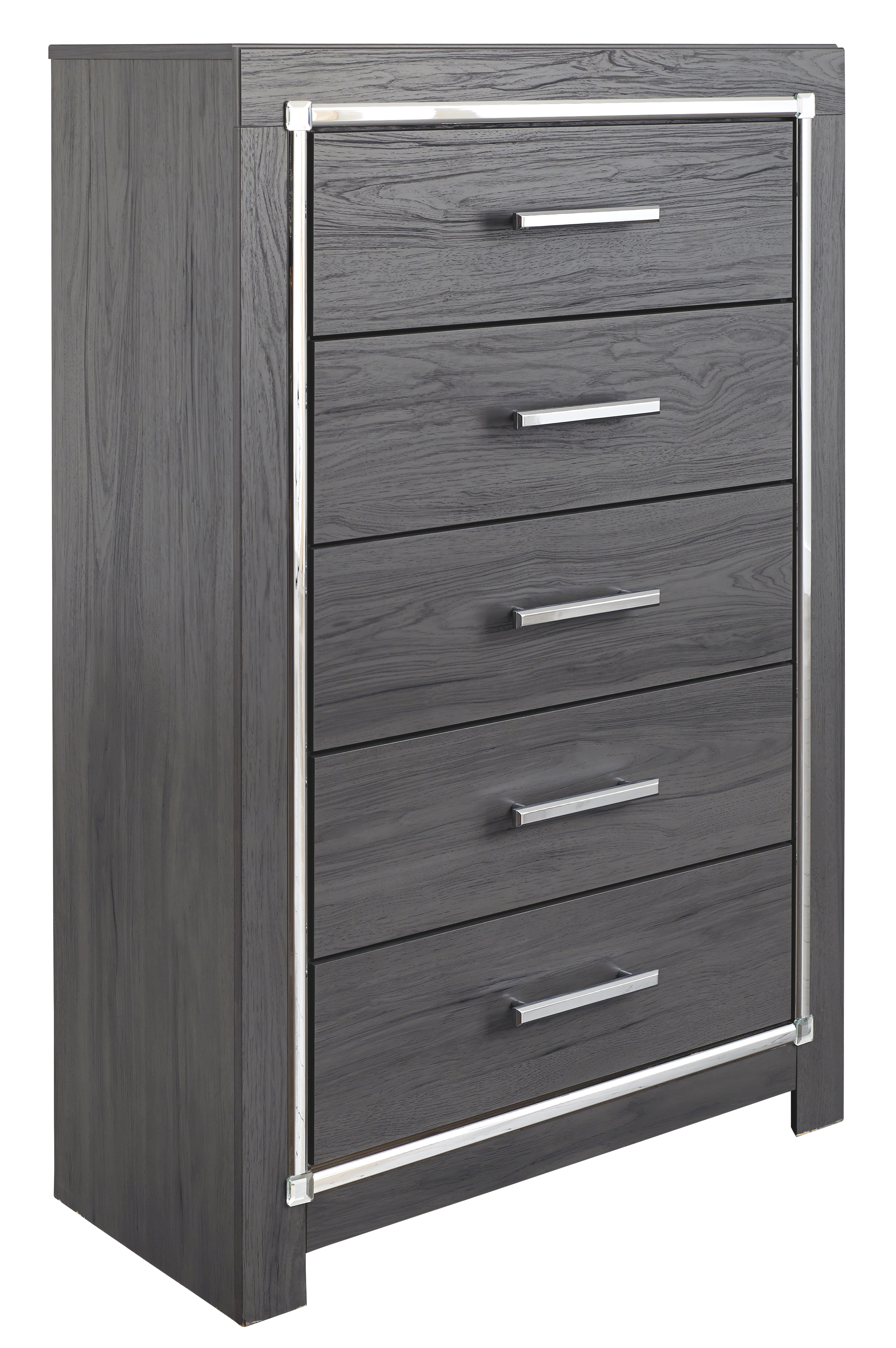 Lodanna - Five Drawer Chest - Gray