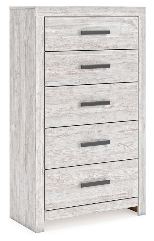 Cayboni - Five Drawer Chest - Whitewash