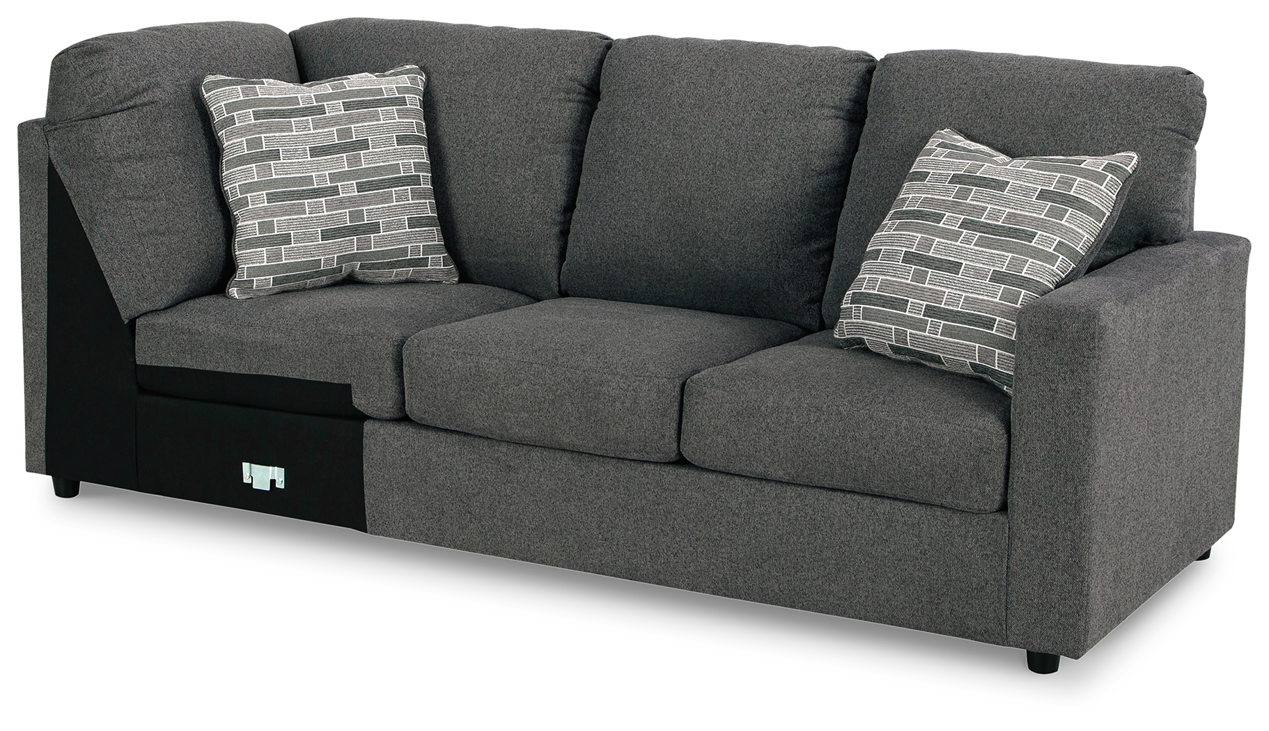 Edenfield - RAF Sofa w/Corner Wedge - Charcoal