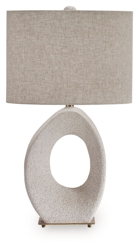 Trentlen - Paper Table Lamp - Cream / Gold Finish