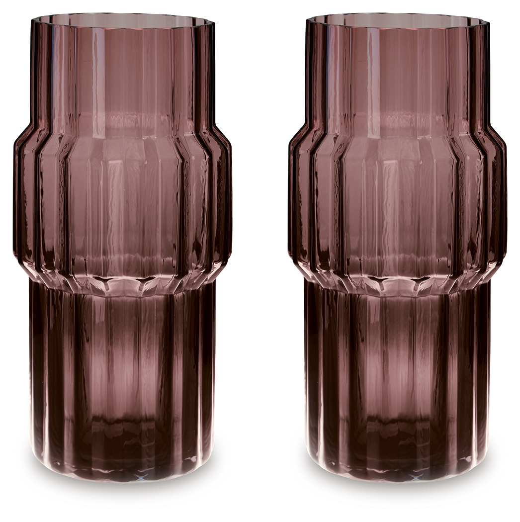 Dorlow - Vase (Set of 2) - 13.58" - Mauve