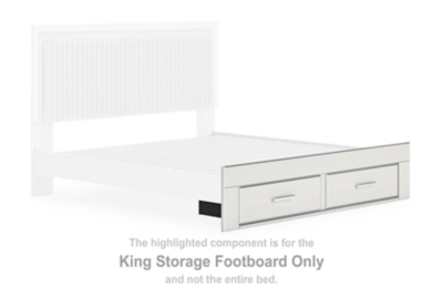 Zuraleus - King Storage Footboard - White