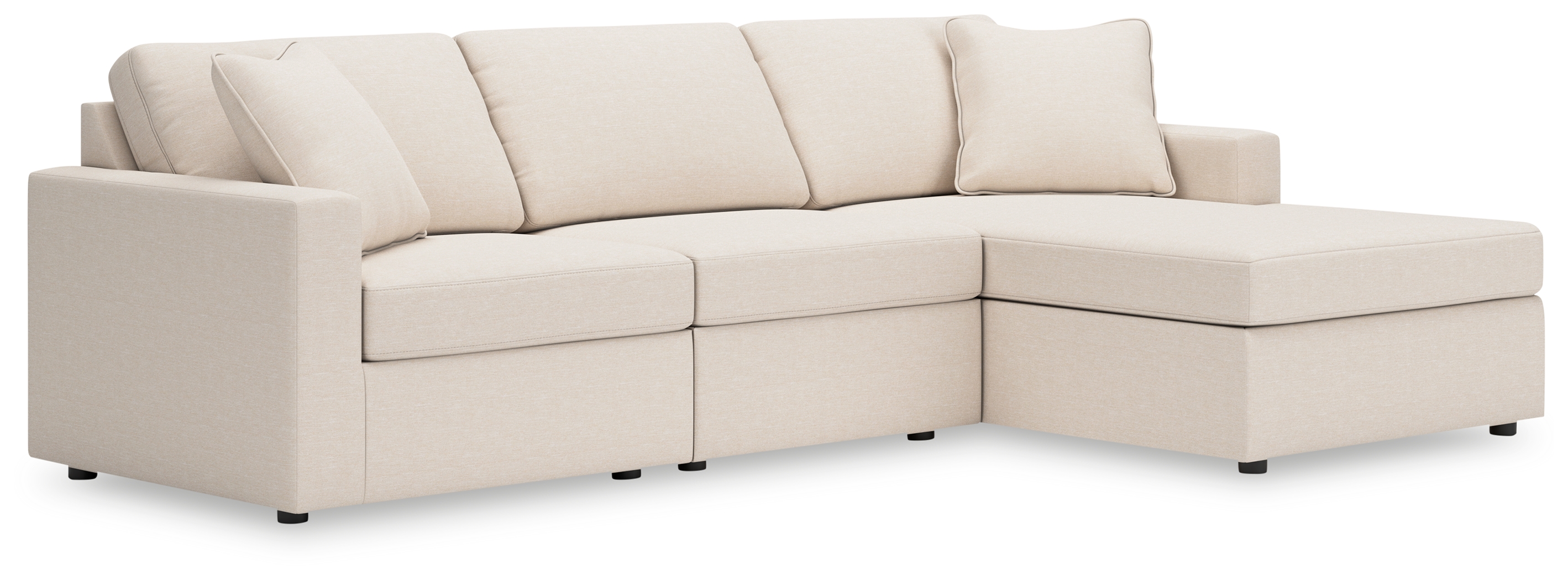 Modmax - 3-Piece Sectional With Raf Corner Chaise - Oyster