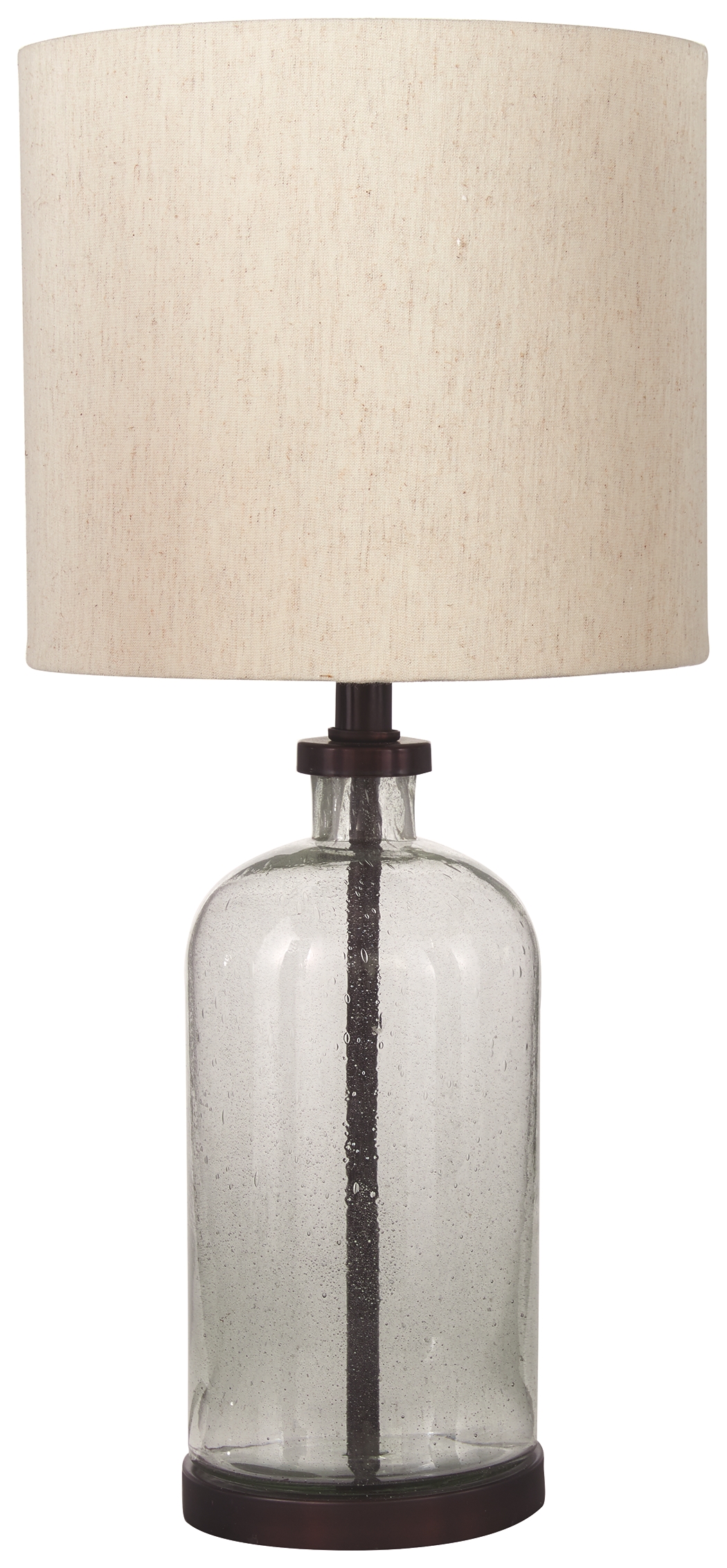 Bandile - Glass Table Lamp  - Clear / Bronze Finish