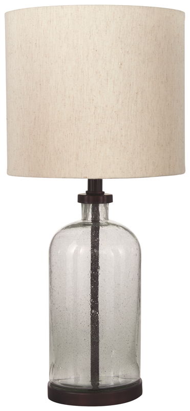 Bandile - Glass Table Lamp  - Clear / Bronze Finish