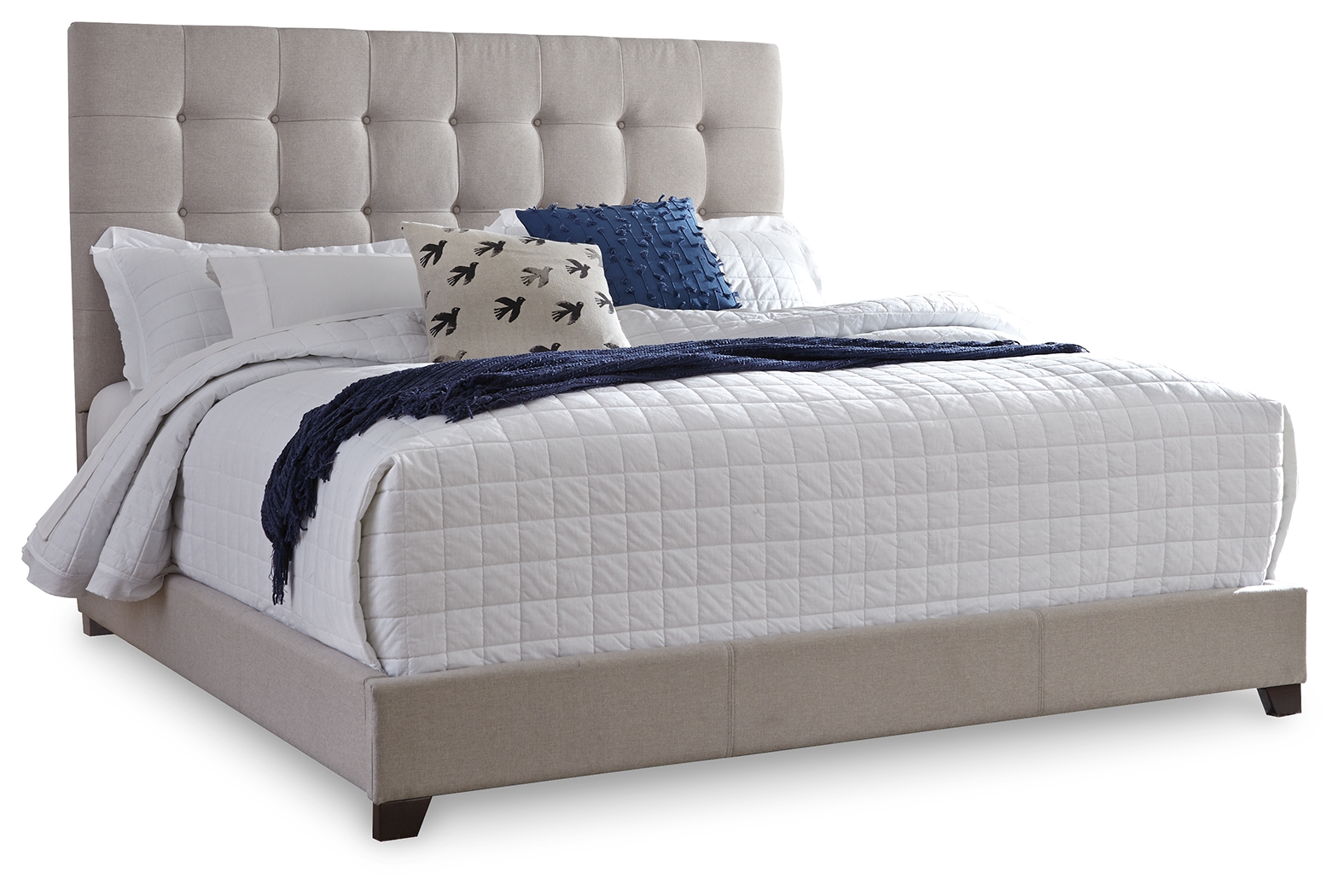 Dolante - Queen Upholstered Bed - Beige