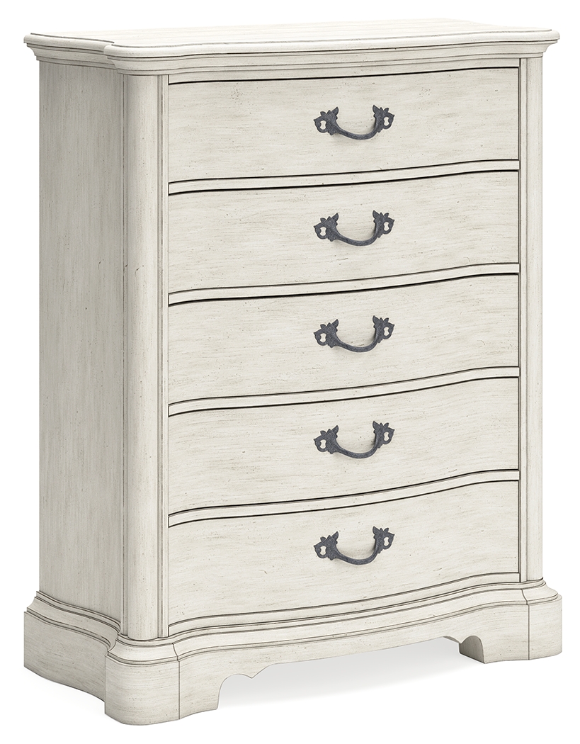 Arlendyne - Five Drawer Chest - Antique White