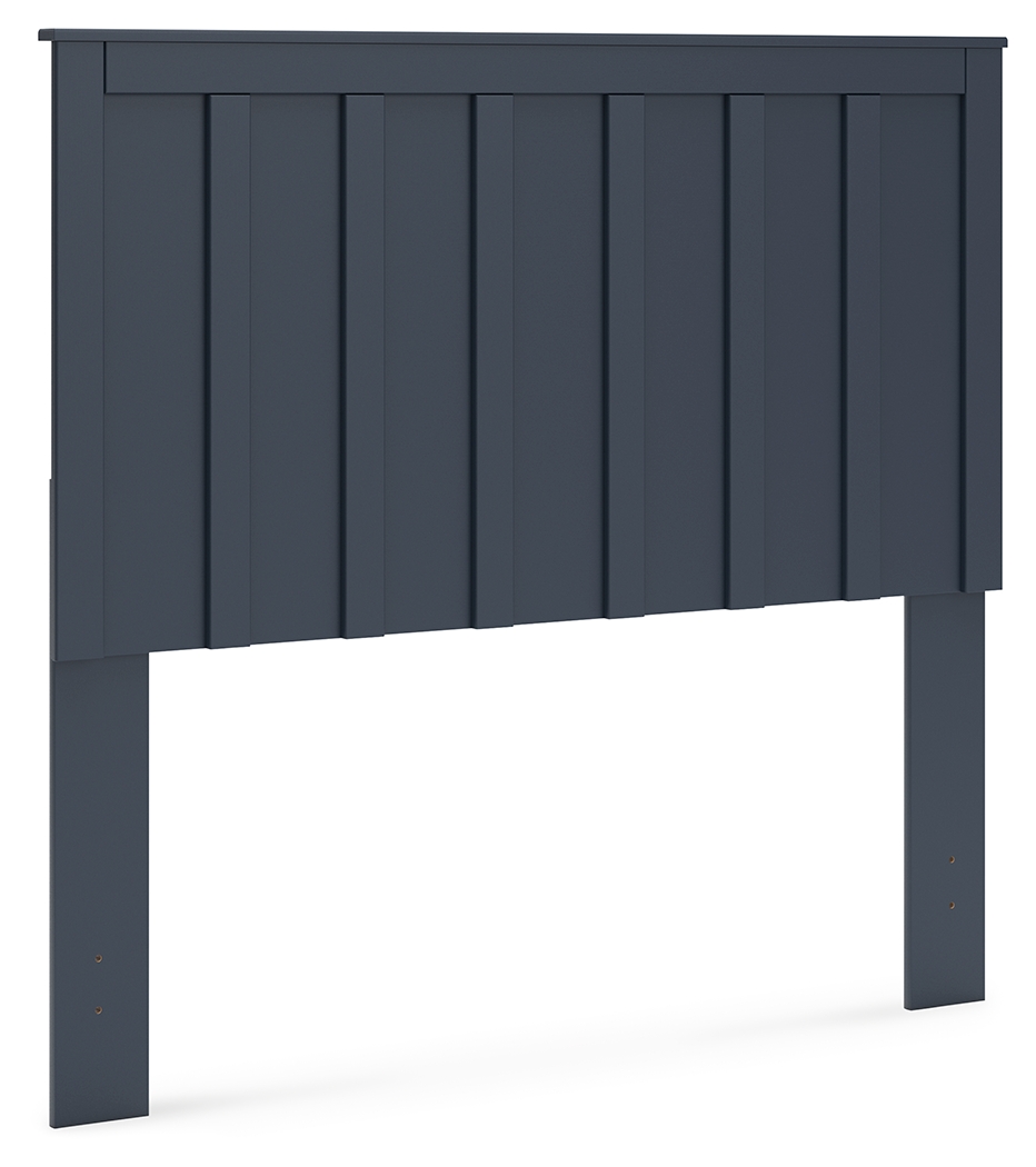Simmenfort - Full Panel Headboard - Navy Blue