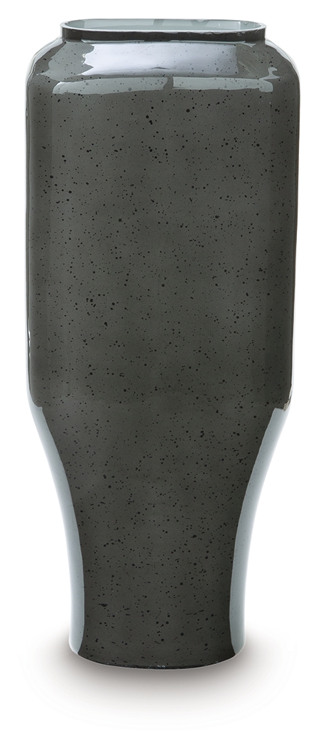 Kierlain - Vase - 15.5" - Gray / Black