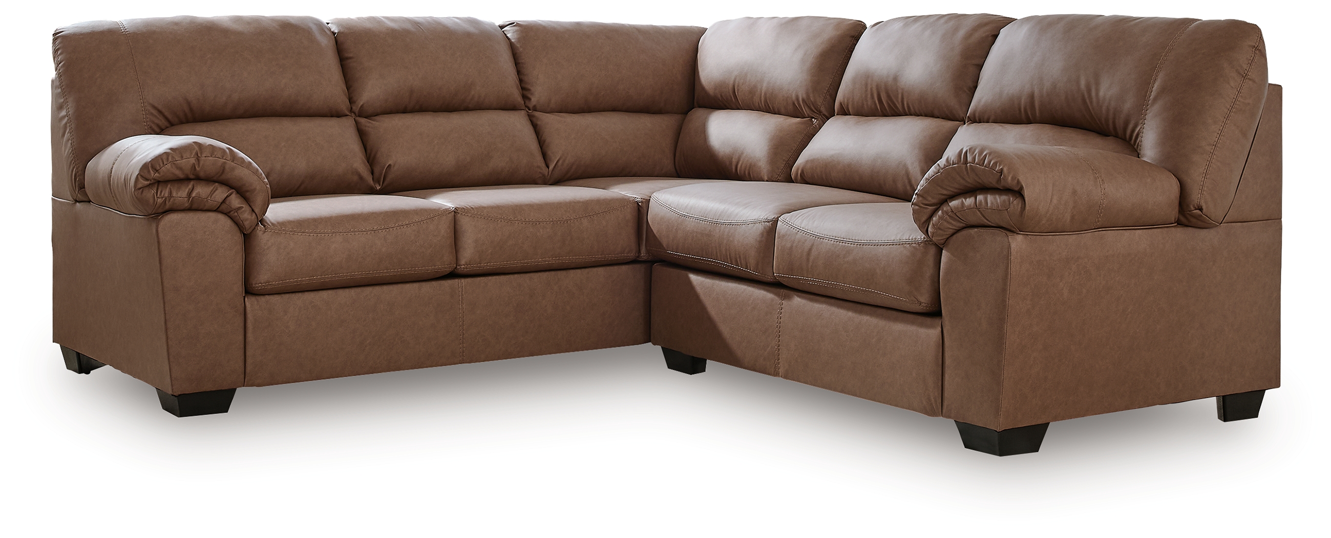 WillowBend - 2-Piece Sectional With LAF Sofa With Corner Wedge - Caramel