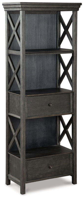Tyler Creek - Display Cabinet - Black / Gray