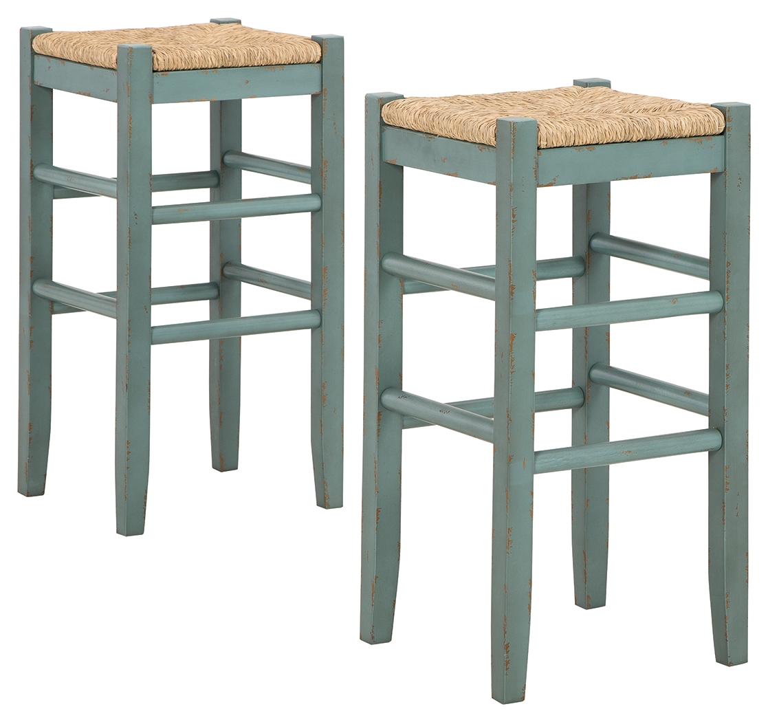 Mirimyn - Tall Stool (Set of 2) - Teal