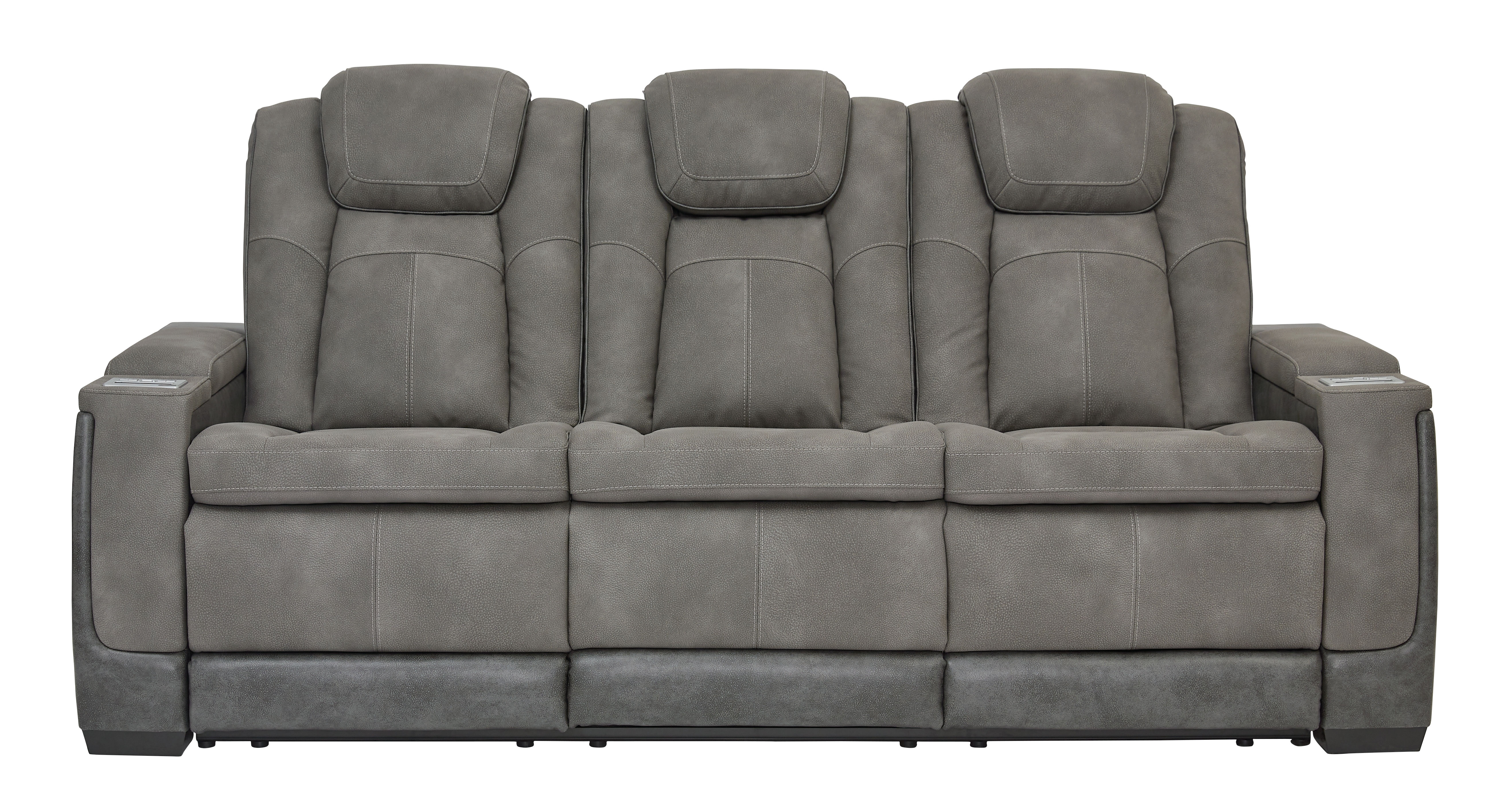 Next-Gen Durapella - Power Reclining Sofa/Adj Headrest - Slate