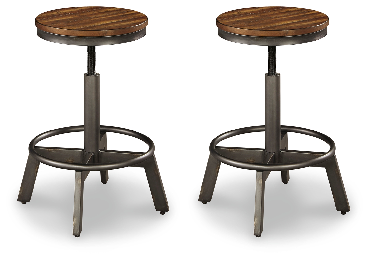 Torjin - Swivel Stool (Set of 2) - Dark Brown