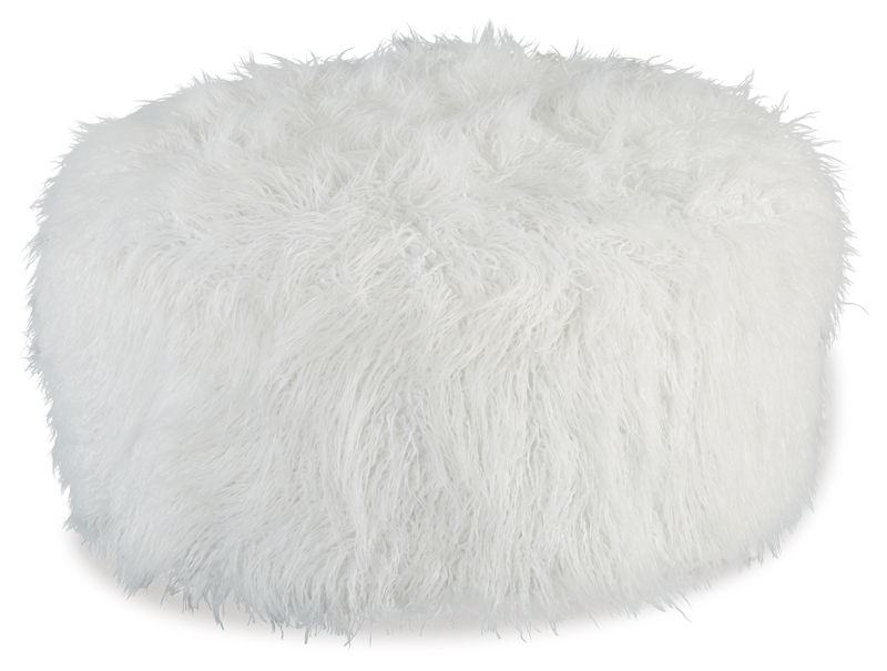 Galice - Oversized Accent Ottoman - White