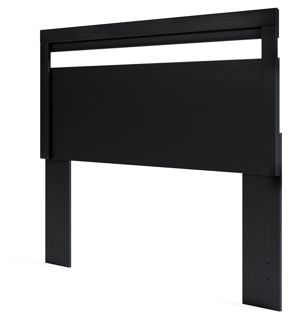 Finch - Queen Panel Headboard - Black
