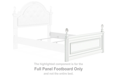Kozlani - Full Panel Footboard - White
