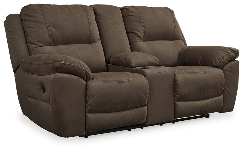 Next-Gen Gaucho - DBL Rec Loveseat w/Console - Espresso