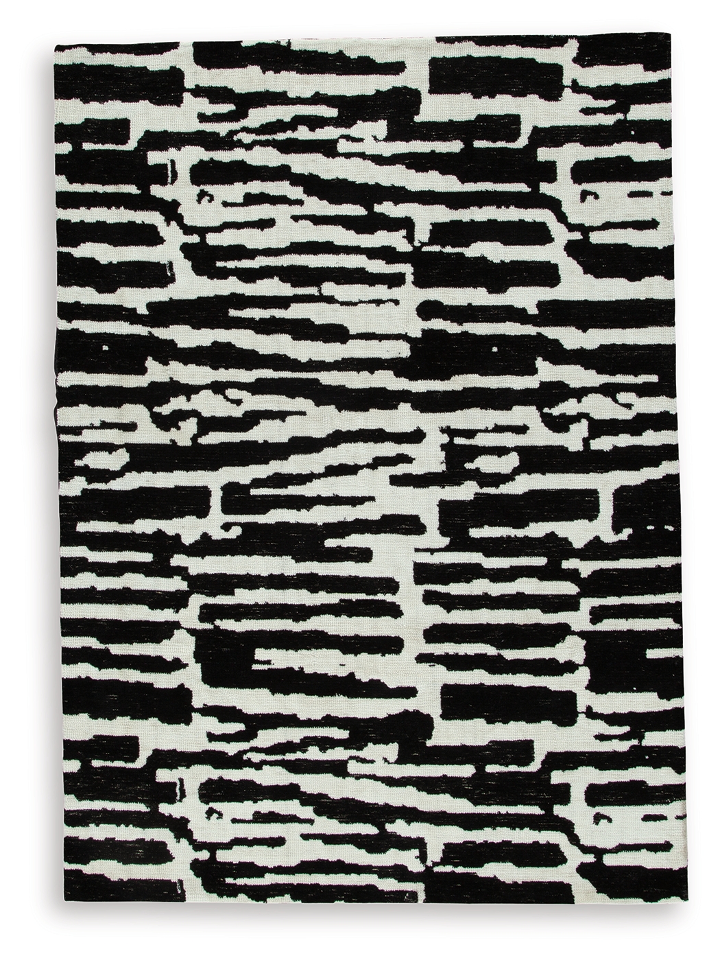 Bramshaw - 5' x 7' Rug - Black / Ivory