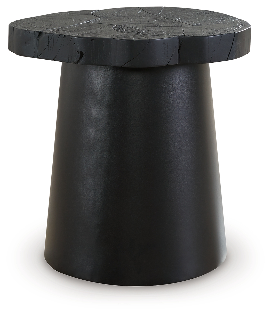 Wimbell - Round End Table - Black