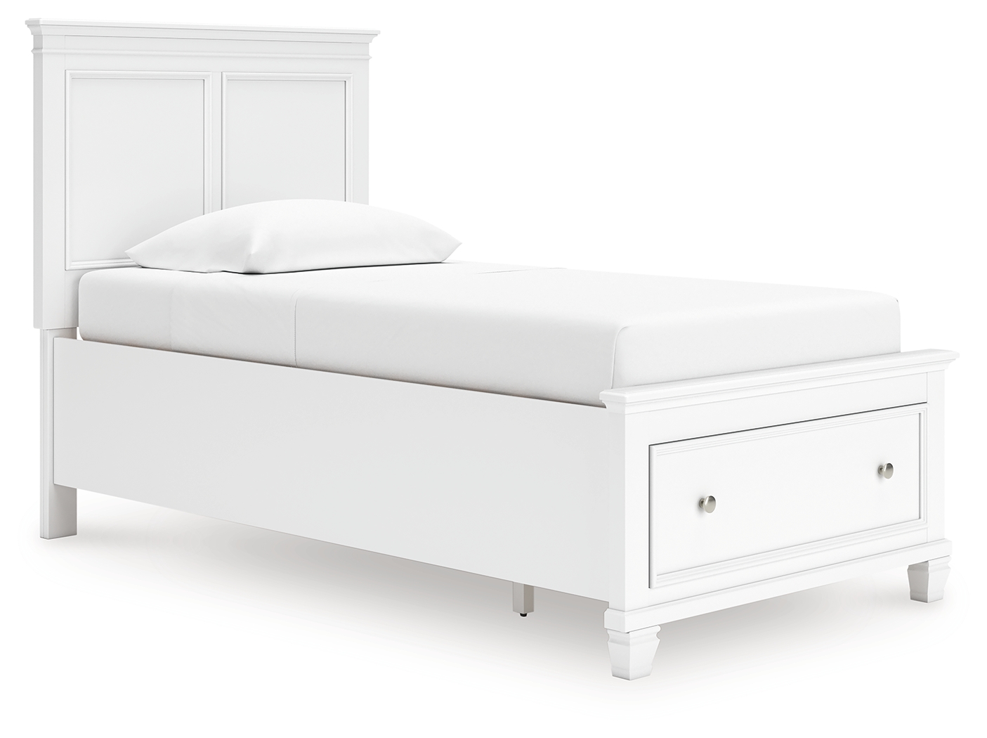 Fortman - Twin Panel Storage Bed - White