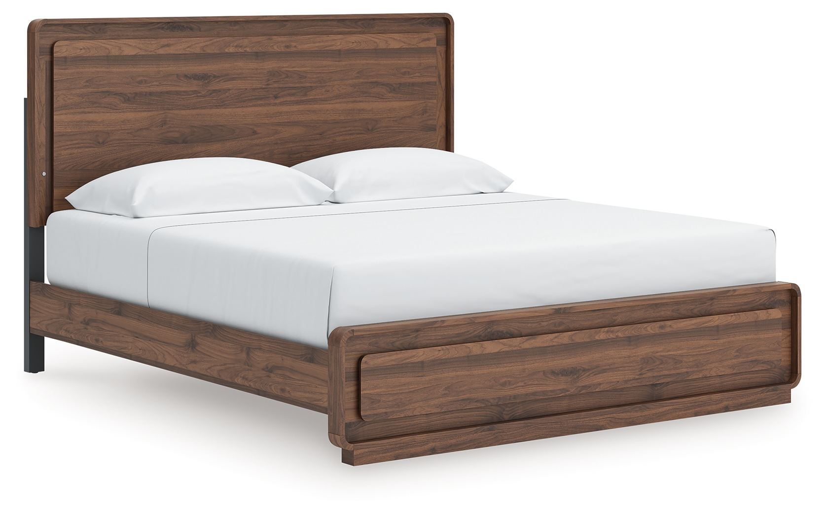 Fortlorn - King Panel Bed - Walnut Brown