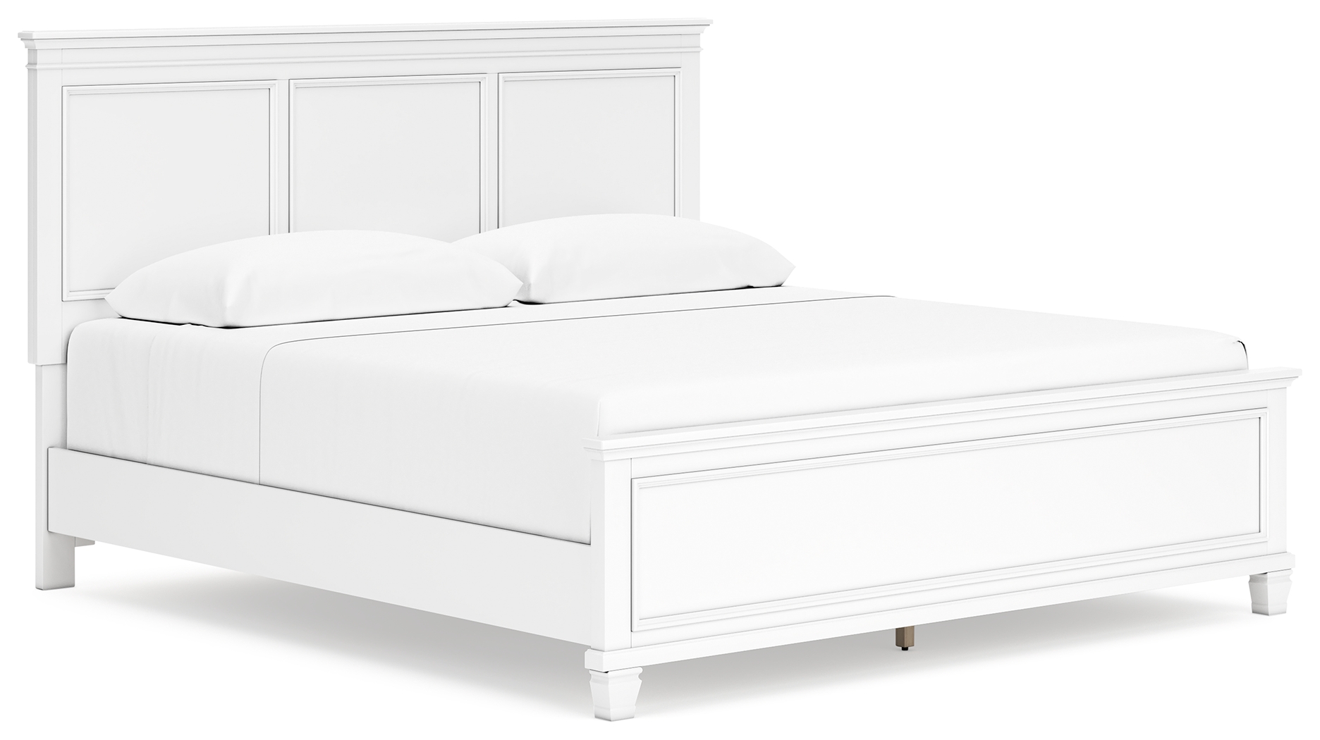 Fortman - King Panel Bed - White