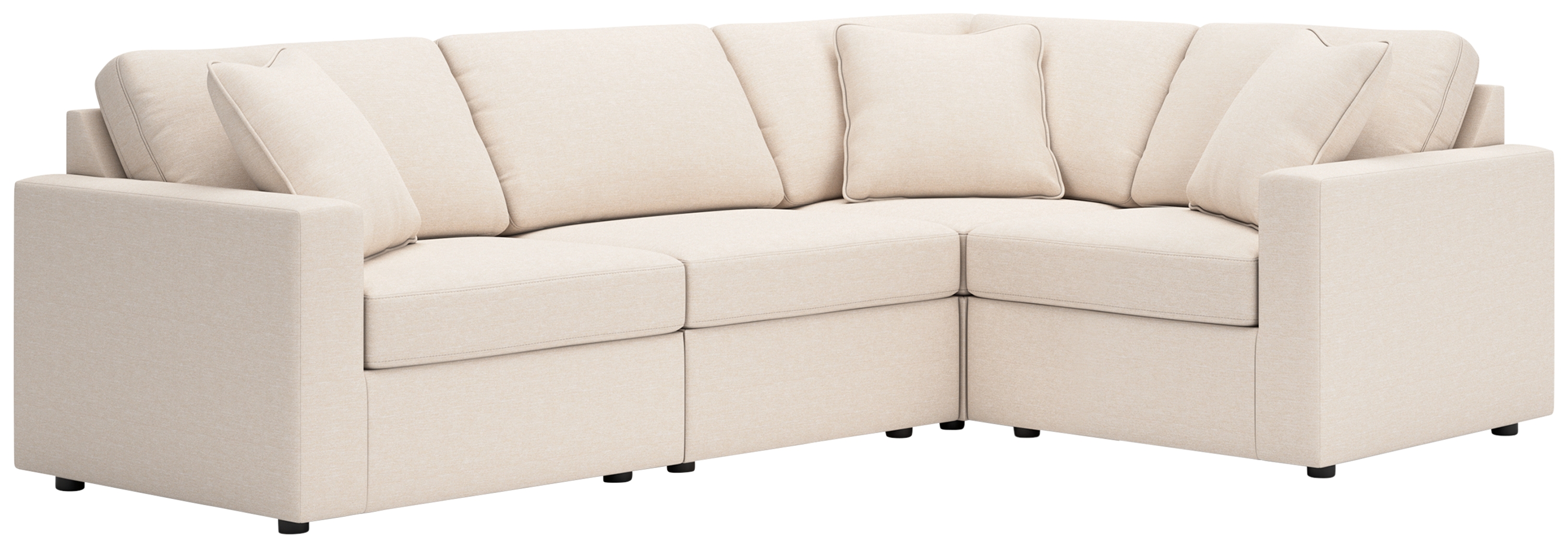 Modmax - 4-Piece Sectional With LAF / RAF Corner Chairs - Oyster
