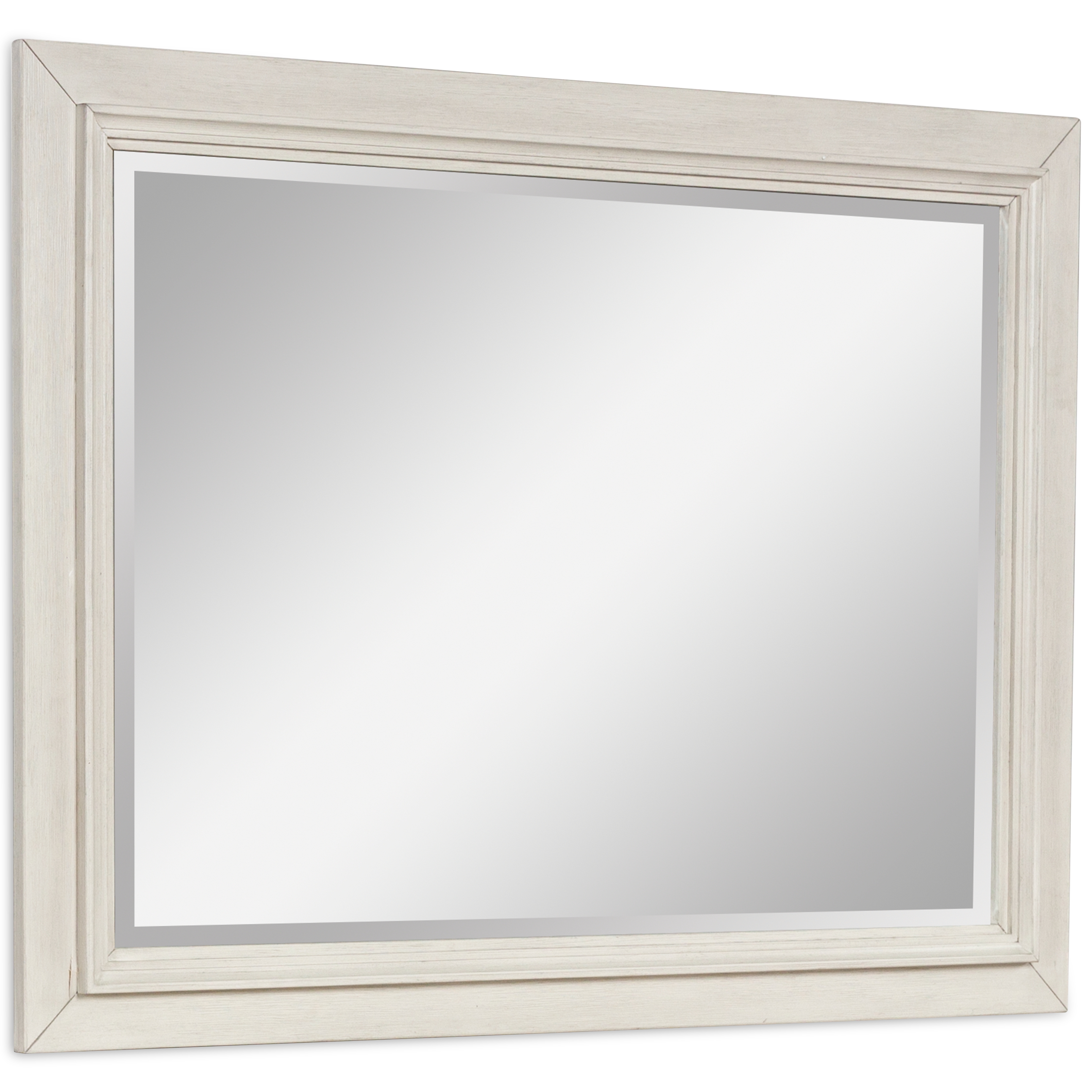 Shaybrock - Bedroom Mirror - Antique White / Brown