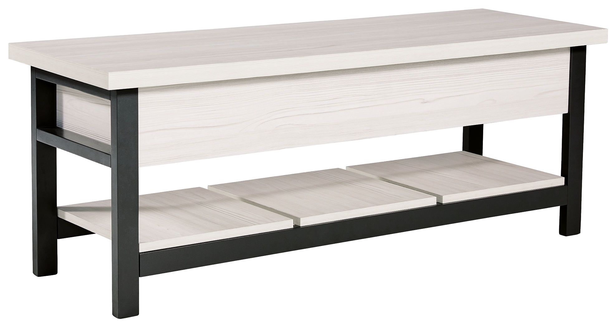 Rhyson - Storage Bench - White