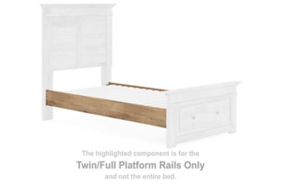 Makidern - Twin/Full Platform Rails - Tan