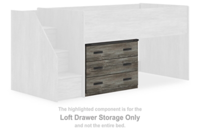 Frandern - Loft Drawer Storage - Gray