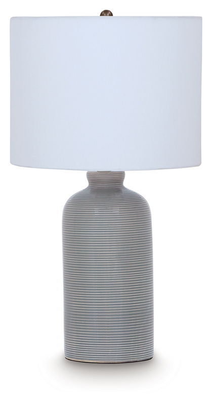 Wimlow - Ceramic Table Lamp - Gray Blue