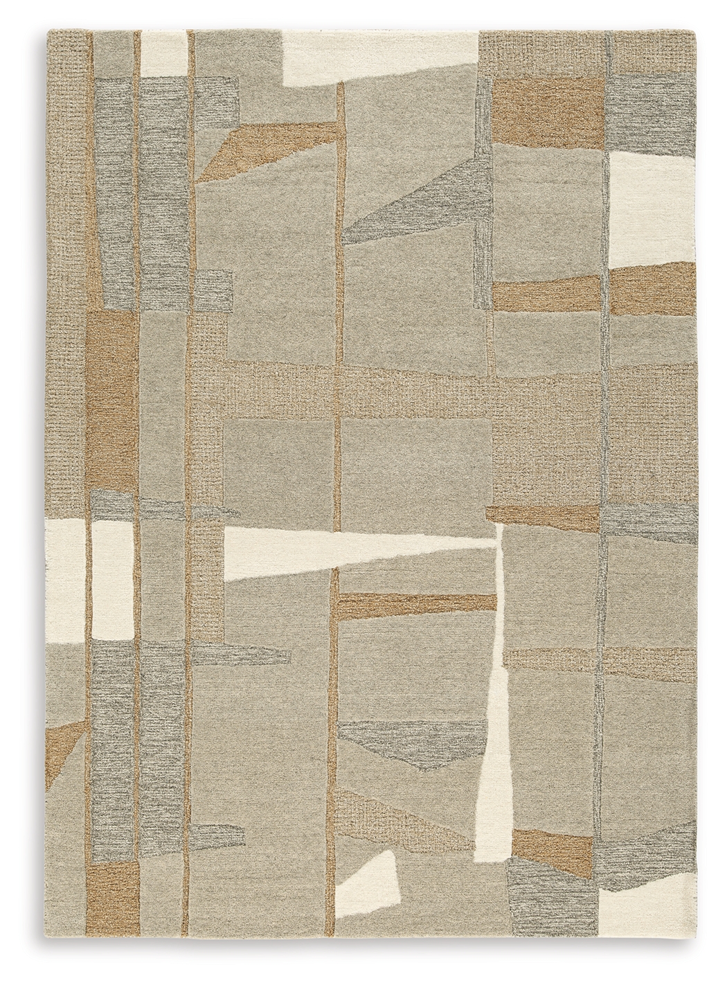 Abbotton - 5' x 7' Rug - Taupe / Gray / Caramel