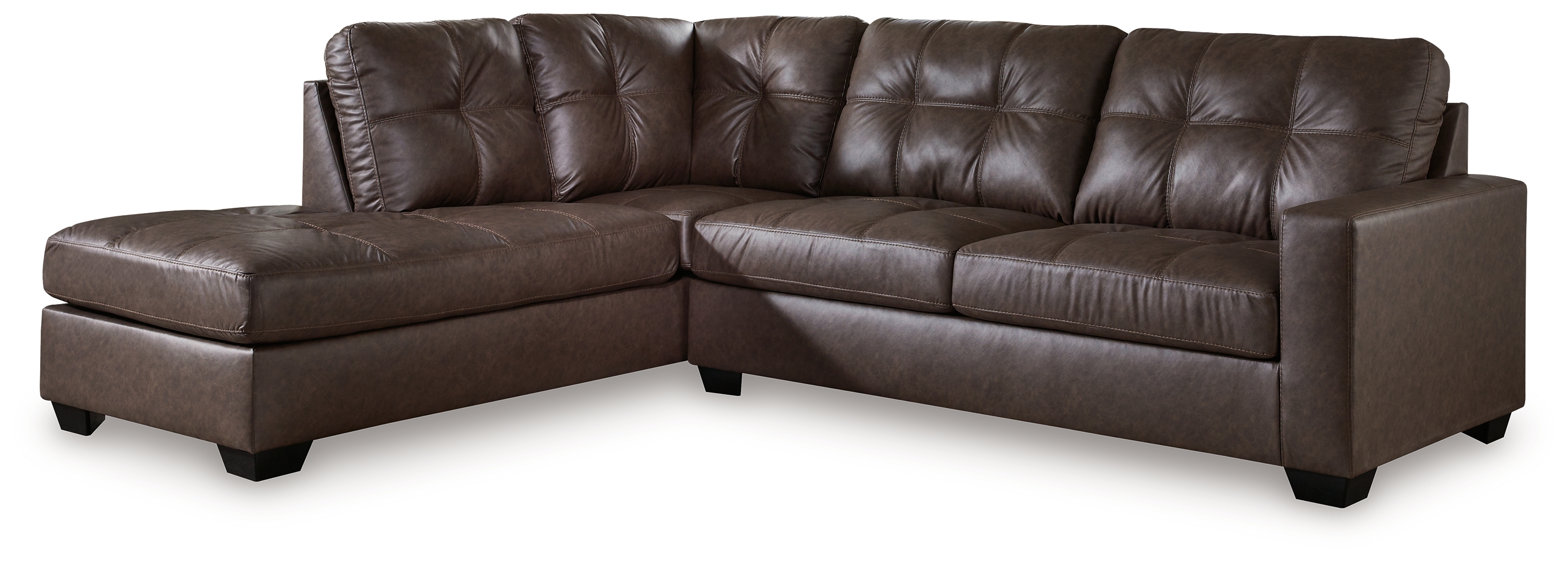 Barlin Mills - 2-Piece Sectional With Laf Corner Chaise - Umber