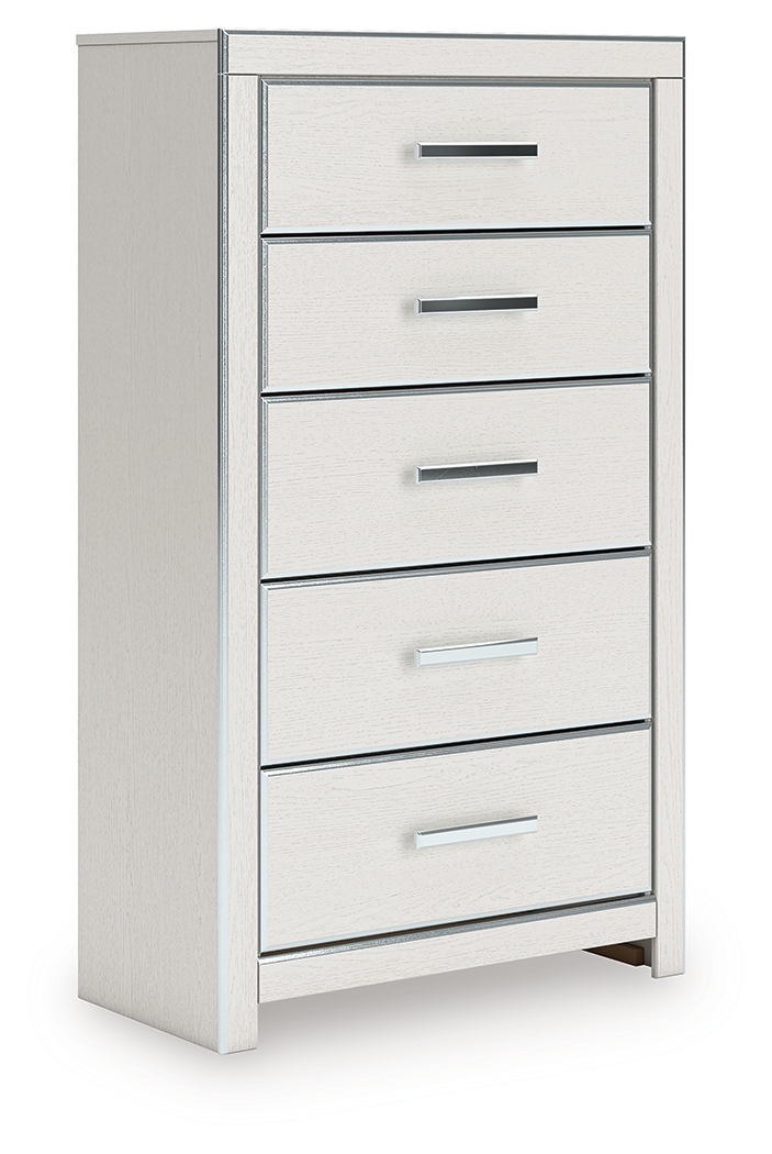Zuraleus - Five Drawer Chest - White